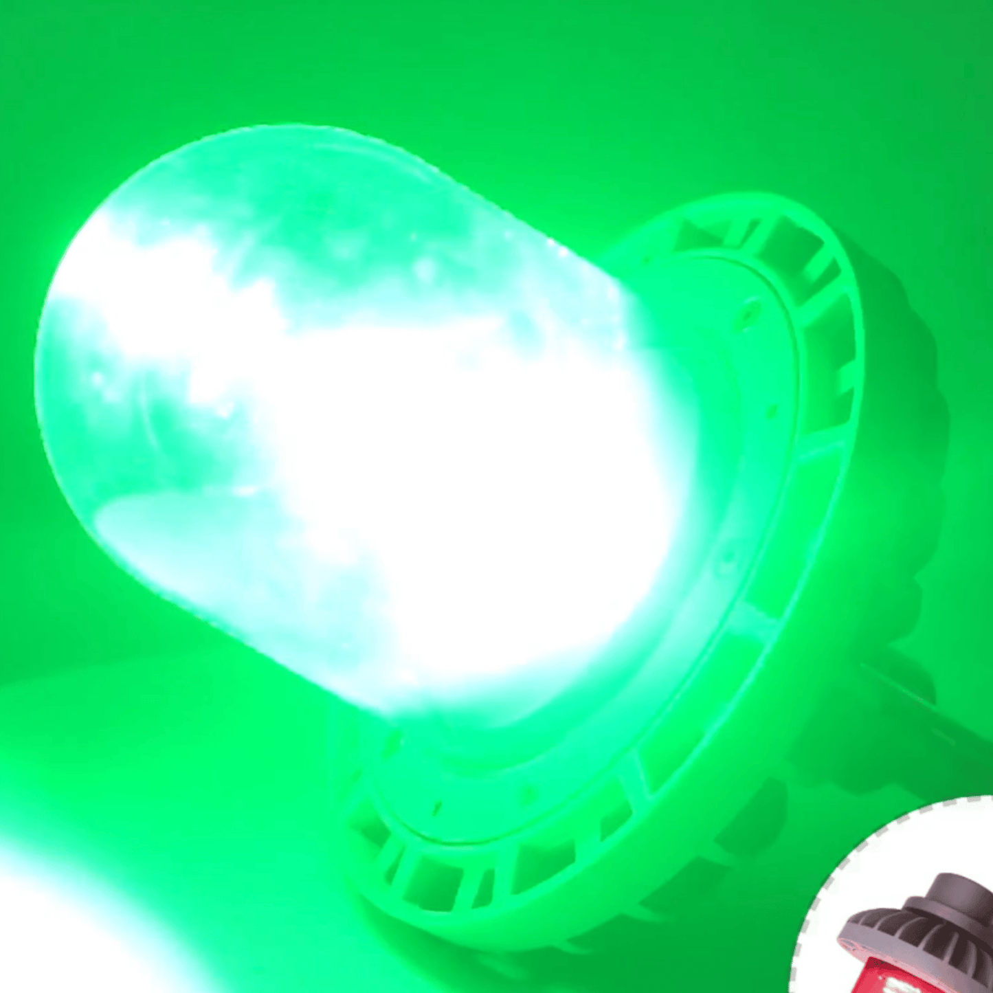 Ex Green Eye Wash LED Light - IECEx ATEX Hazardous Area Zone 2