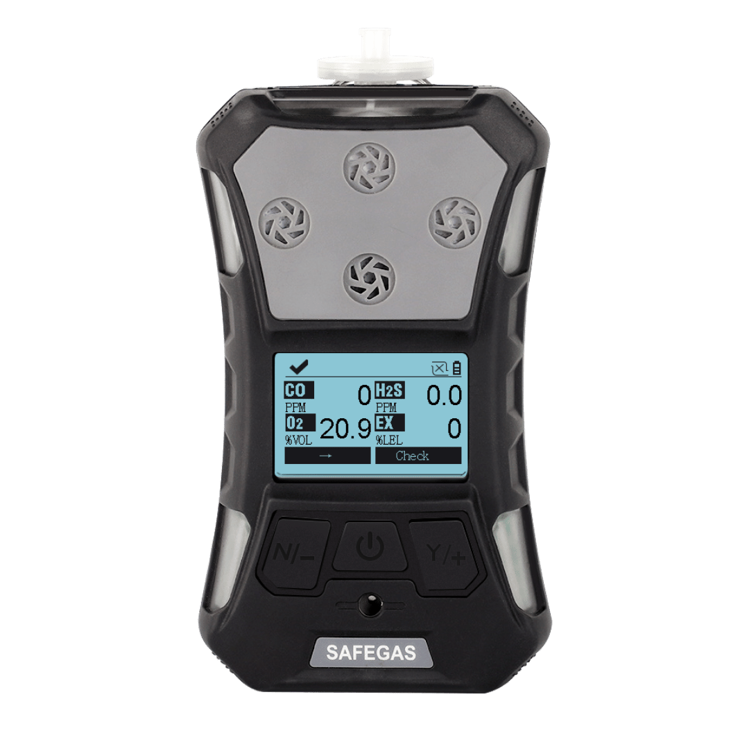 Exia Multi Personal Gas Detector - O2,LEL,CO,H2S Combustible Monitor - IECEx ATEX Hazardous Area