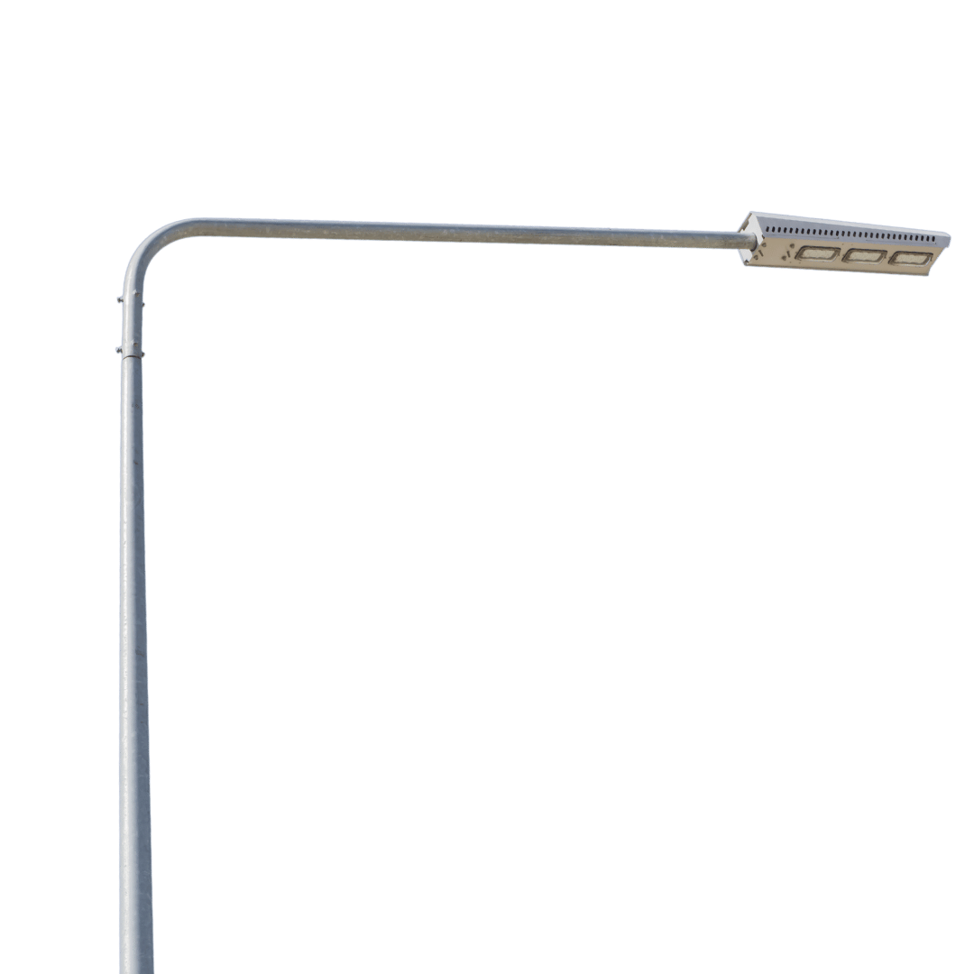 Outdoor Street Light Lamp Pole Weatherproof Rust Resistant Galvanised Steel Plated HRLD