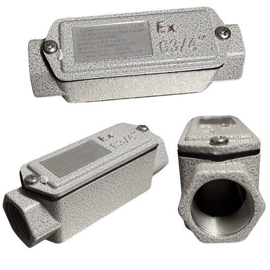 Ex Aluminium Cable Bushing Pull Box - IECEx ATEX Hazardous Area Zone 1,2